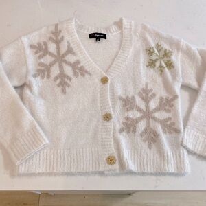 Snowflake Sparkle Cardigan, small